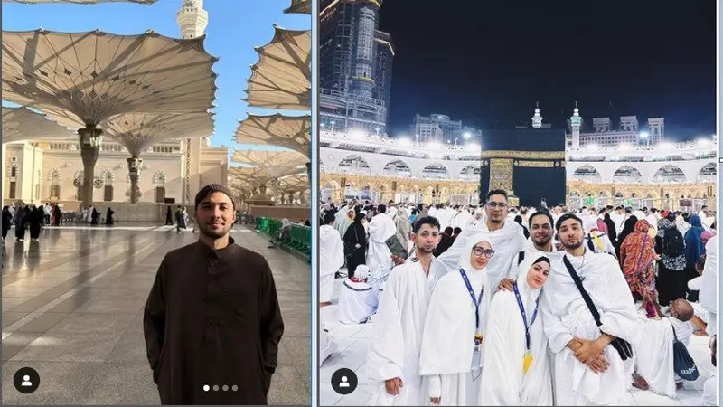 Refal Hady jalani ibadah umrah (Foto: Instagram refalhady)