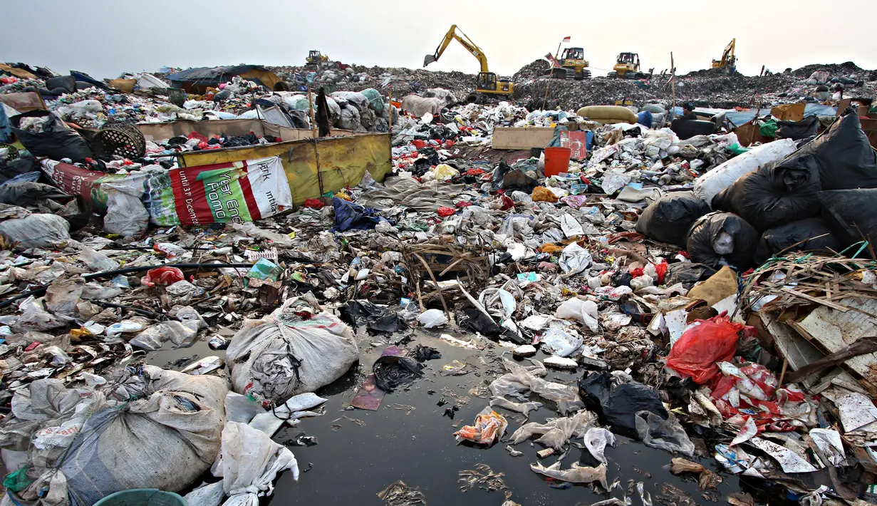 Sejumlah pemulung mengais sampah di Tempat Pembuangan Akhir (TPA) Bantar Gebang, Rabu (4/11/2015). Penghadangan truk sampah DKI Jakarta oleh sejumlah warga membuat Bantar Gebang terlihat sepi dari pemulung. (Liputan6.com/ Immanuel Antonius)