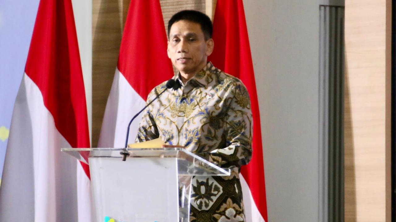 Wamendagri Wiyagus saat menghadiri Penganugerahan Penghargaan KKS Swasti Saba dan STBM Award Tahun 2025