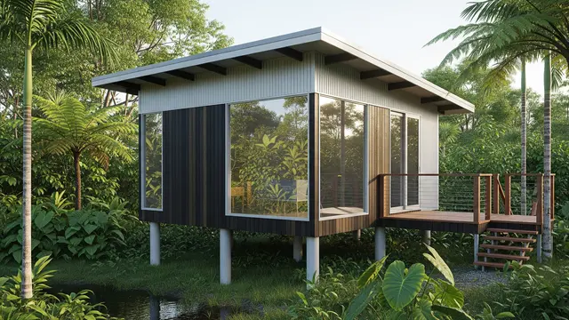 Konsep Rumah Panggung Mini Cocok untuk Daerah Lembap/Gemini AI