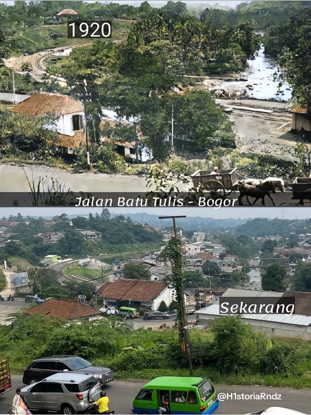 9 Potret Perbandingan Suasana Bogor Tempo Dulu dan Sekarang, Kota Hujan yang Selalu Hijau