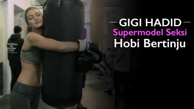 Video Gigi Hadid supermodel seksi asal amerika yang sangat hobi bertinju.