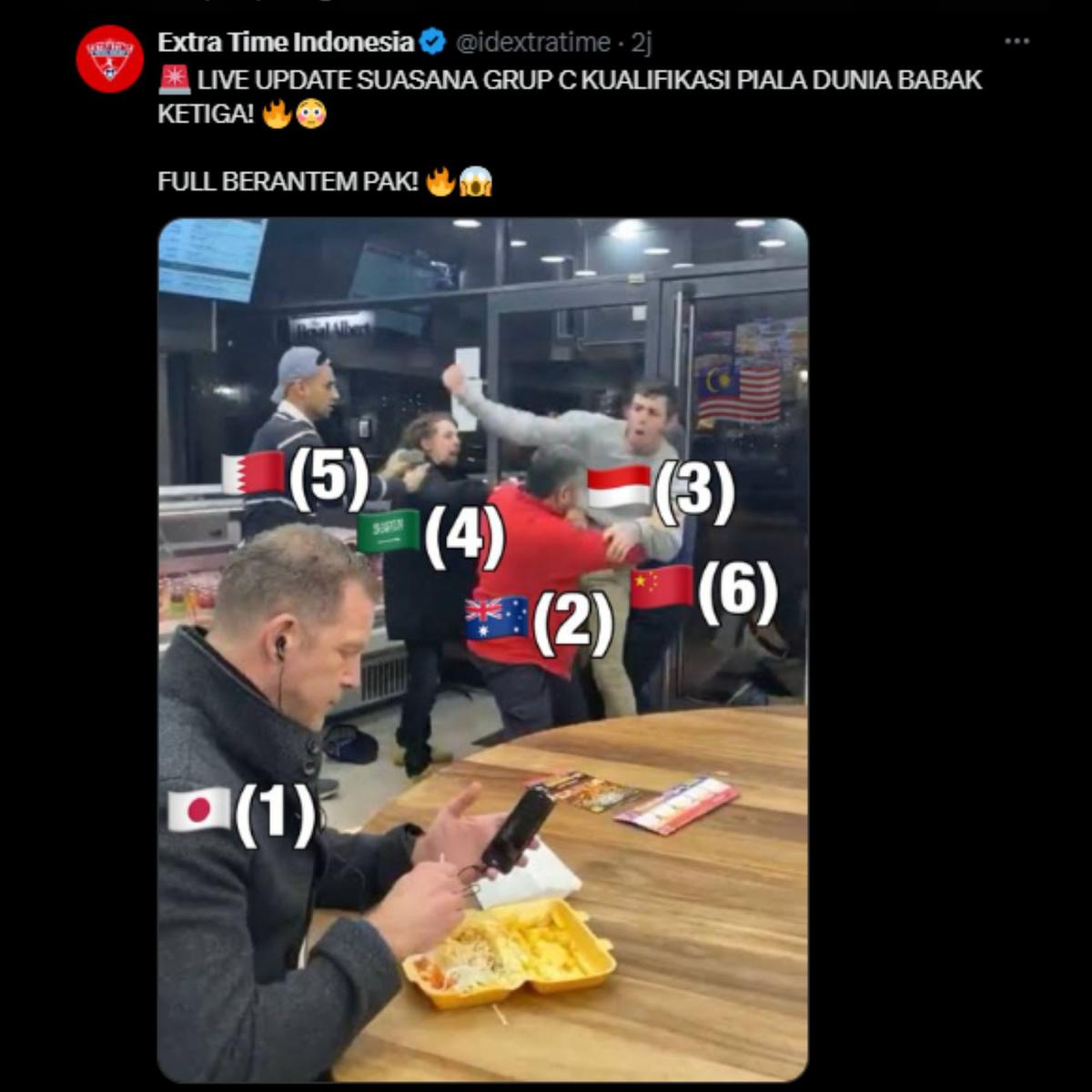 Meme kemenangan Timnas Indonesia vs Arab Saudi