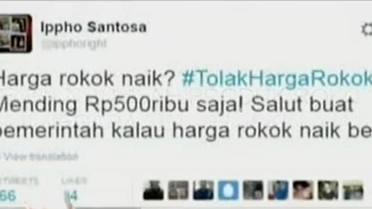  Harga Rokok Naik Jadi Trending Topic