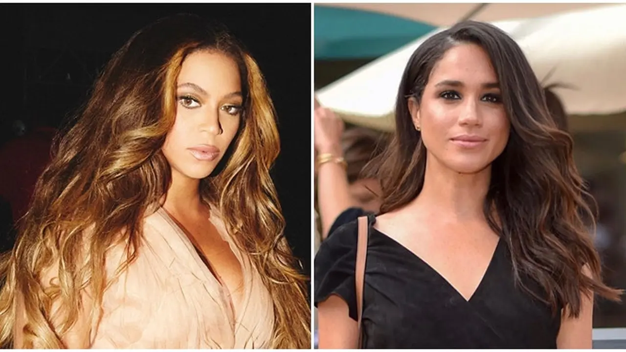 Pertama Kalinya Bertemu di Premier 'The Lion King', Interaksi Megan Markle dan Beyonce Jadi Sorotan