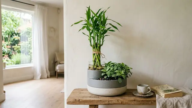 Tanaman Lucky Bamboo/AI Generated