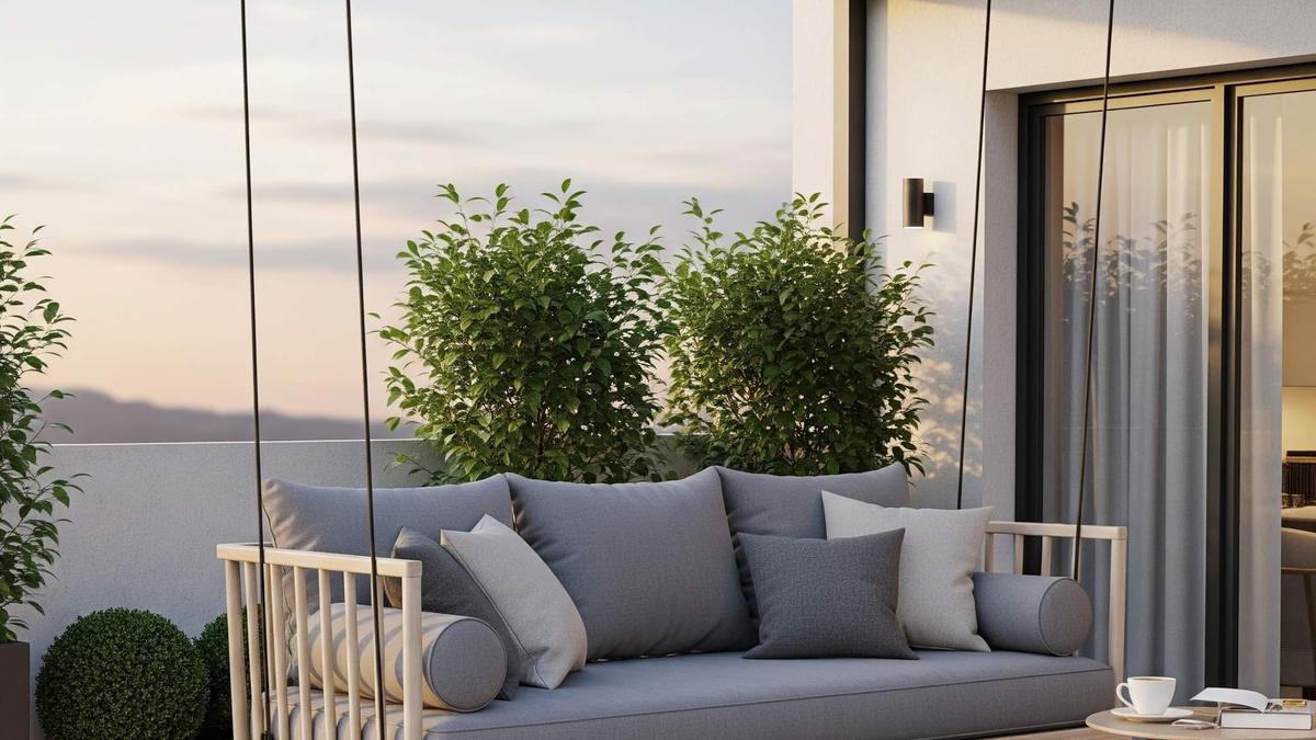 10 Ide Teras Mungil Depan Rumah dengan Ayunan Gantung, Cozy, Fungsional, dan Estetik