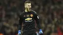 10. David De Gea - Dibeli Manchester United dari Atletico Madrid dengan harga 18,9 juta poundsterling. (AFP/Glyn Kirk)