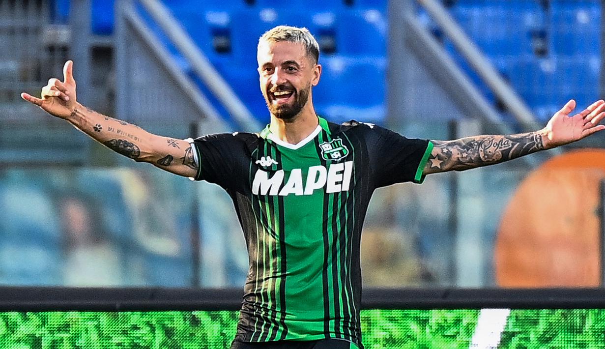 7. Francesco Caputo (Sassuolo) : 16 gol. (AFP/Vincenzo Pinto)