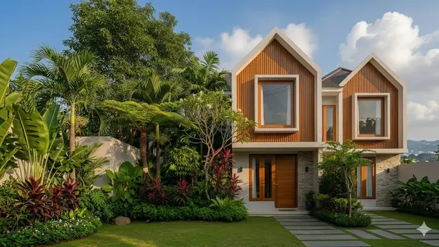 Ilustrasi Inspirasi Fasad Rumah Ala Skandinavia/Gemini AI