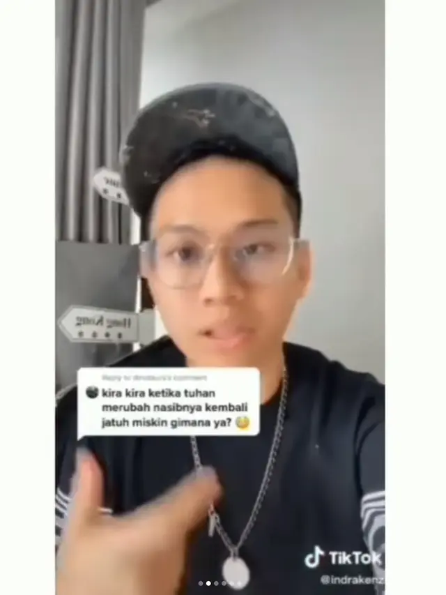 Potongan video konten Tiktok Indra Kenz. (Foto: Dok. Instagram @berita_gosip)