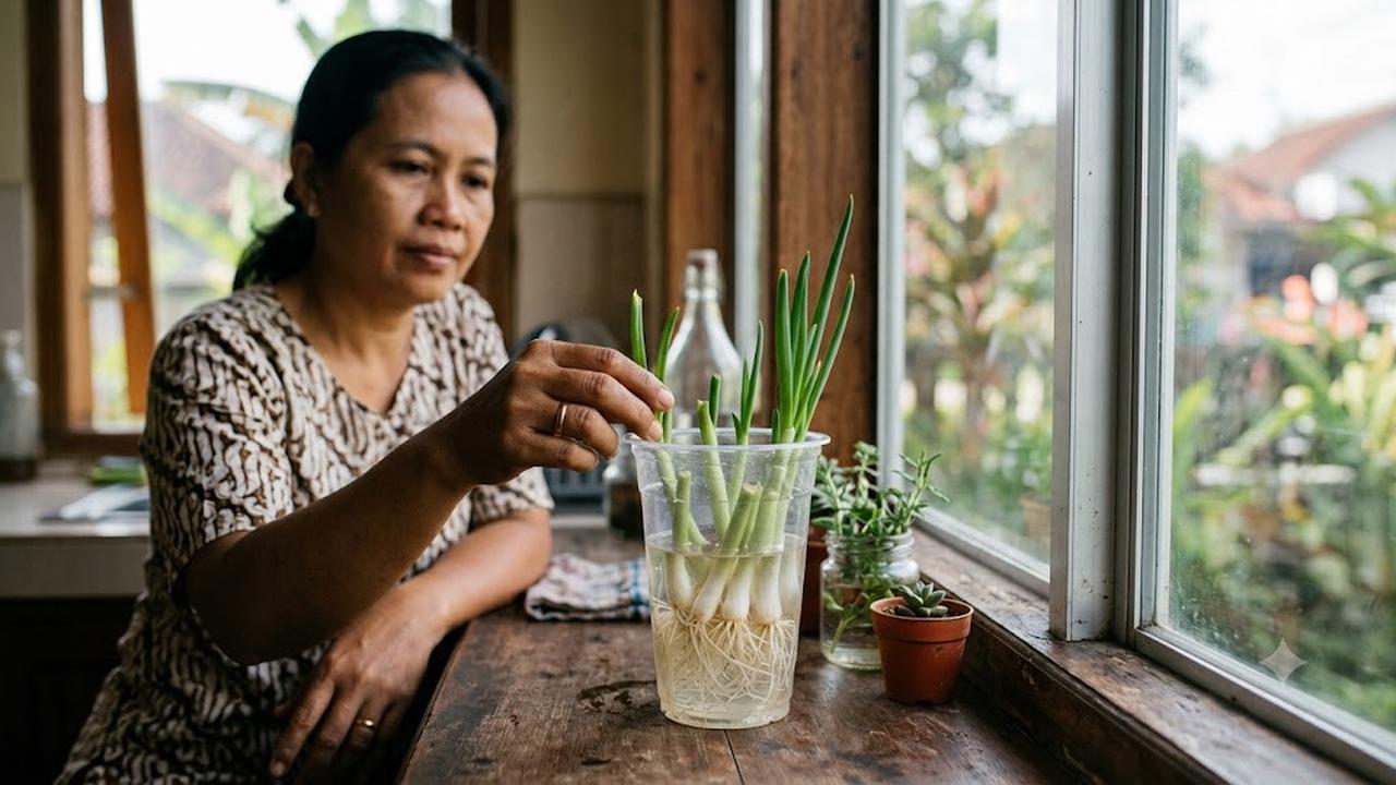Regrow Daun Bawang