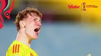 Kiper Jerman U-17, Konstantin Heide, menjadi man of the match pada final Piala Dunia U-17 2023 di Stadion Manahan, Soro, Jumat (2/12/2023) malam WIB.&nbsp;(Bola.com/Adreanus Titus)