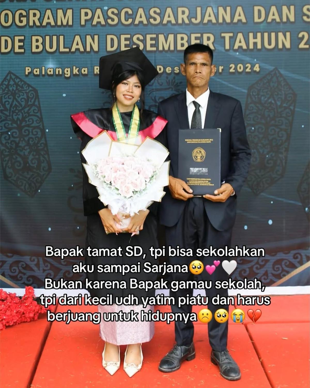 Perjuangan Seorang Ayah Jualan Tas Keliling Demi Sekolahkan Putrinya Jadi Sarjana