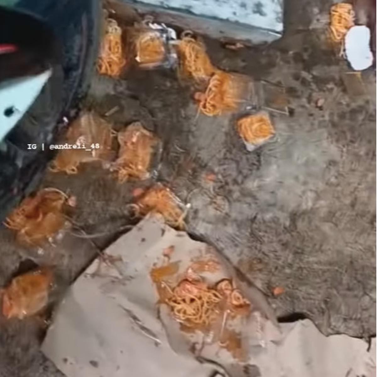 makanan jualan dibuang ibu kantin