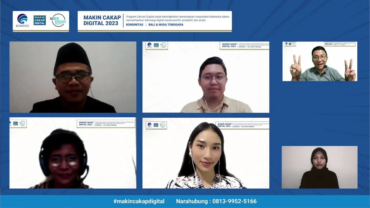 Webinar yang diadakan oleh oleh Kementerian komunikasi dan informatika (Kemenkominfo) bertema “Mengenal Fenomena Catfishing dan Cara Menghindarinya”.