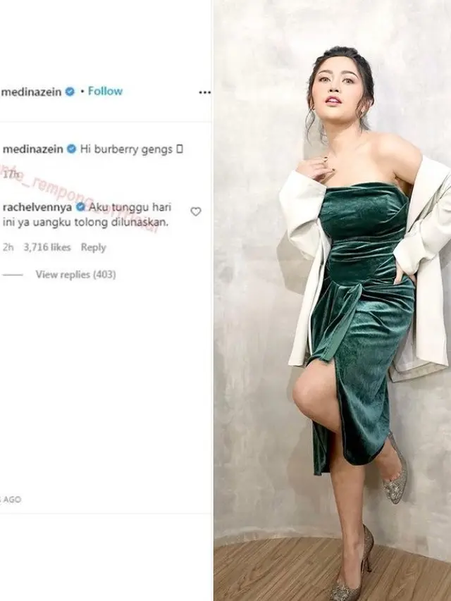 Medina Zein - Rachel Vennya (Foto: Instagram/@tante_rempong_officiall)