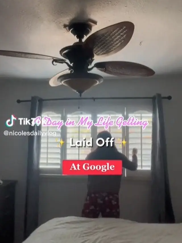 Eks karyawan Google curhat di TikTok mengenai dirinya terkena PHK massal di perusahaan teknologi itu (Tangkapan layar @nicolesdailyvlog)
