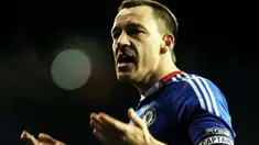 Ekspresi kapten Chelsea John Terry di akhir laga lawan Tottenham Hotspur dalam lanjutan EPL yang digelar di White Hart Lane, 12 Desember 2010. Skor 1-1. AFP PHOTO / Adrian Dennis