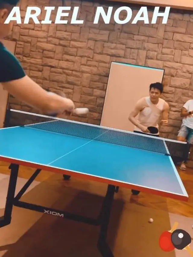 Bakal Tanding di Vindes, Ini 6 Potret Ariel Noah Latihan Ping Pong