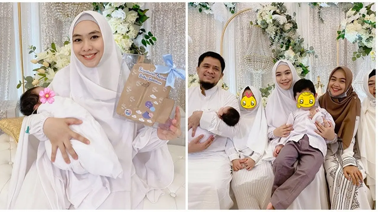6 Momen Akikah Anak Keempat Oki Setiana Dewi, Digelar Khidmat Bernuansa Putih