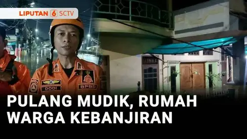 VIDEO: Kembali dari Mudik, Ratusan Rumah Warga di Tangsel Kebanjiran