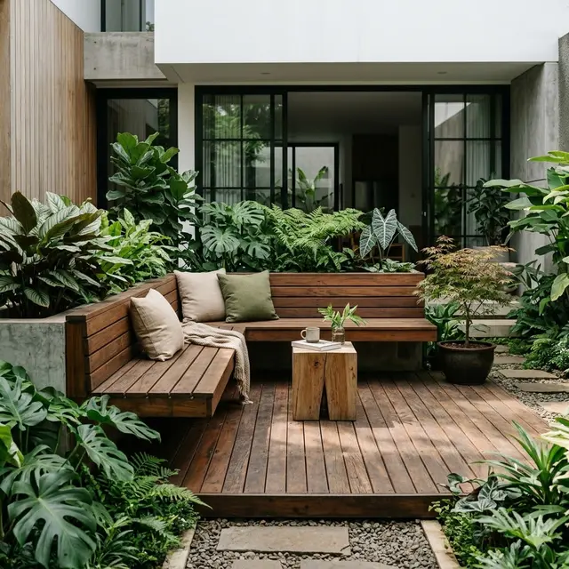 Desain Decking Taman Minimalis Modern