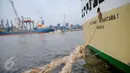 KM Camara Nusantara 1 merupakan satu dari beberapa kapal khusus pengangkut hewan ternak yang dipersiapkan untuk mewujudkan program tol laut, Pelabuhan Tanjung Priok, Jakarta, Jumat (11/12/2015). (Liputan6.com/Faizal Fanani)