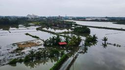 Hingga Sabtu (30/11/2024), banjir besar di Malaysia menyebabkan lebih dari 122.000 orang harus mengungsi. (MOHD RASFAN/AFP)