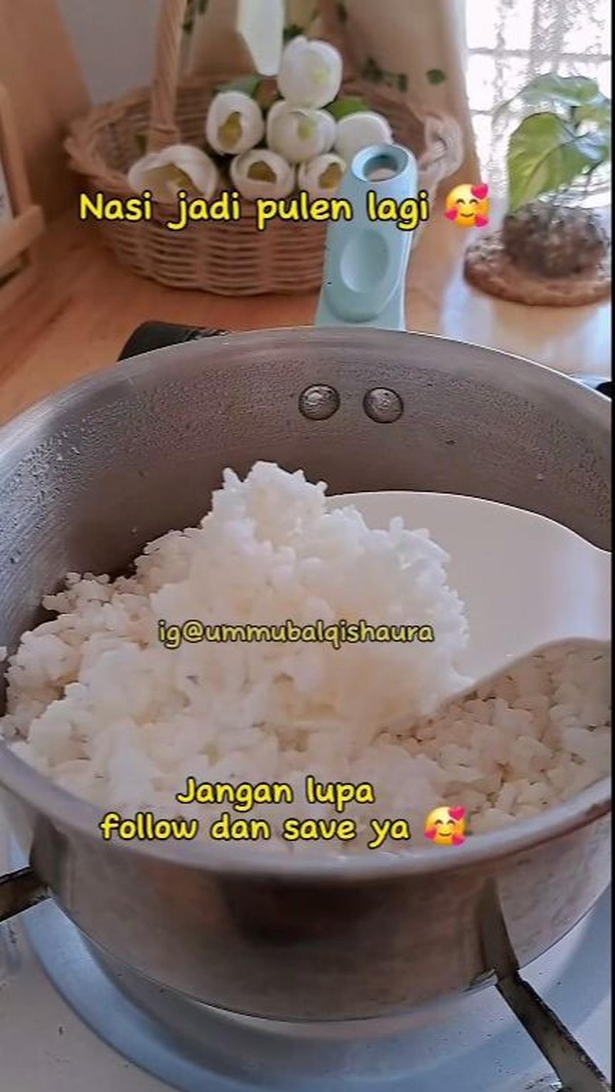 Nasi Kembali Pulen Seperti Semula