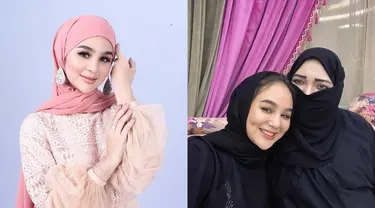 Inilah potret Hana Hanifah saat mengenakan hijab, bikin pangling. Momen umroh ini menjadi perjalanan spiritual pemandu program “Bedah Rumah” itu. Penampilan Hana Hanifah lebih kalem saat mengenakan hijab. (Liputan6.com/IG/@hanaaaast)