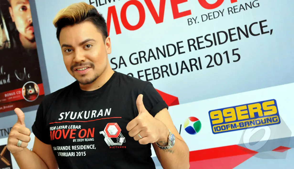 Sam Brodie saat menghadiri acara syukuran film "Move On" di Casa Grande Kota Kasablanka, Jakarta, Senin (2/2/2015). (Liputan6.com/Panji Diksana) 
