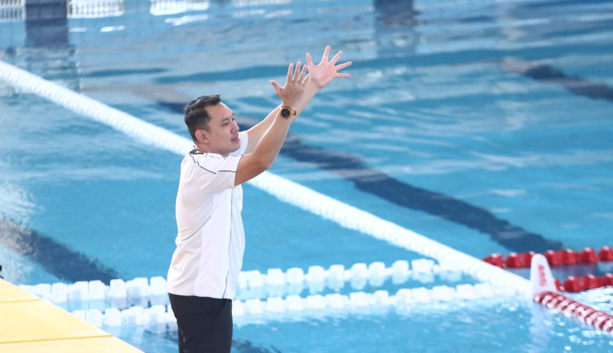 Pelatih tim polo air putra Indonesia, Rangga Wisnu Wardhana mengaku puas dengan penampilan anak asuhnya di pertandingan pertama Sea Games 2025. (Dok. PB Akuatik Indonesia)
