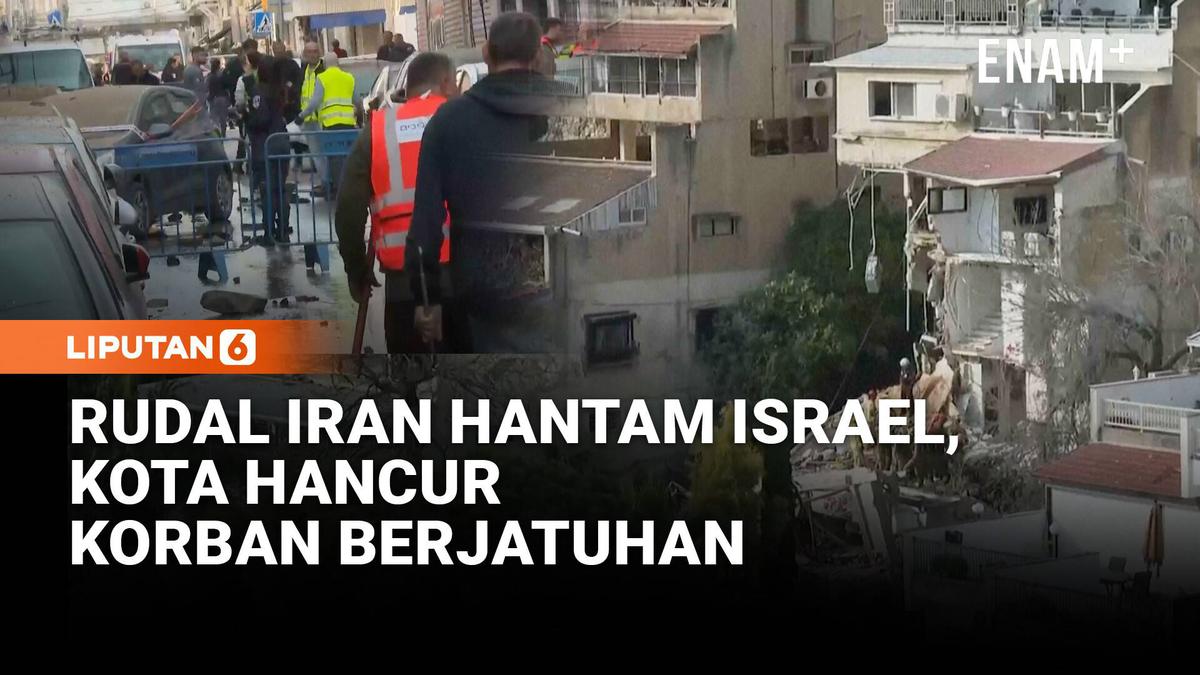 Rudal Iran Guncang Kota-Kota di Israel, Bangunan Hancur dan Warga Terluka