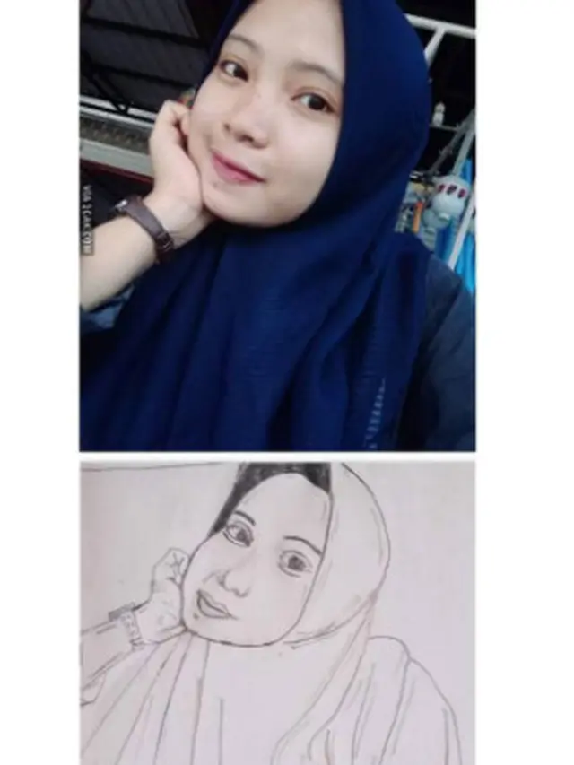 Beda dari Aslinya, 6 Potret Gagal Gambar Sketsa Wajah Ini Kocak Banget