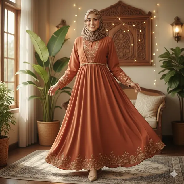 Tren Warna Gamis Lebaran
