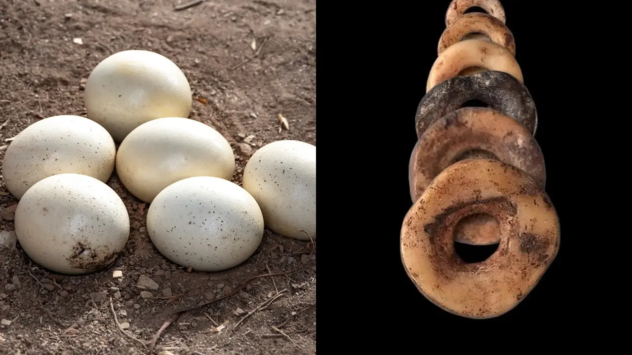 Manik-Manik Kulit Telur Burung Unta