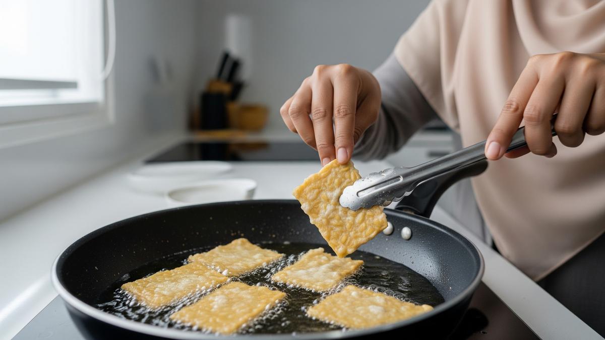 Cara Menggoreng Tempe Tipis Agar Tidak Cepat Keras, Rahasia Renyah Seharian