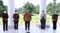 Tim Vaksin Merah Putih memberikan keterangan pers usai bertemu Presiden Joko Widodo di Istana Bogor pada Rabu (9/9/2020) (Foto: Biro Pers, Media, dan Informasi Sekretariat Presiden)