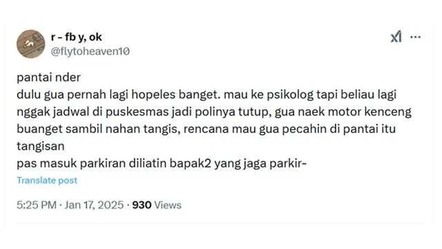6 Cerita Netizen ketika Nangis Sendirian,