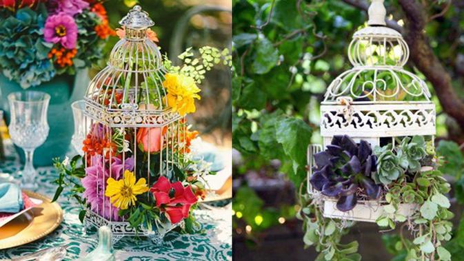 8 Ide Cantik Daur Ulang Sangkar Burung Untuk Hiasan Taman Fashion Fimela Com