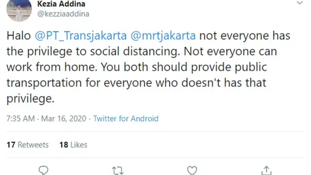 Transjakarta dan MRT Dibatasi untuk Cegah Virus Corona, Netizen: Ini Membunuh Pelan-Pelan Namanya