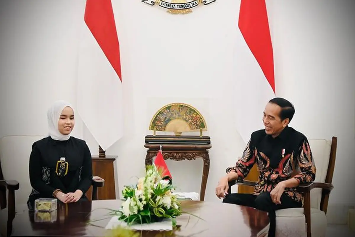 Putri Ariani dan Presiden Jokowi