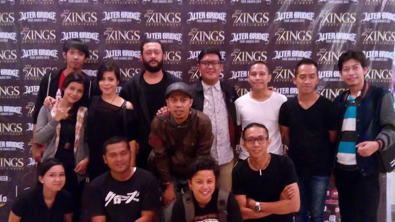 Serunya Liputan6.com Nobar Alter Bridge Bareng The Rain, Kikan, dan Seurieus Band