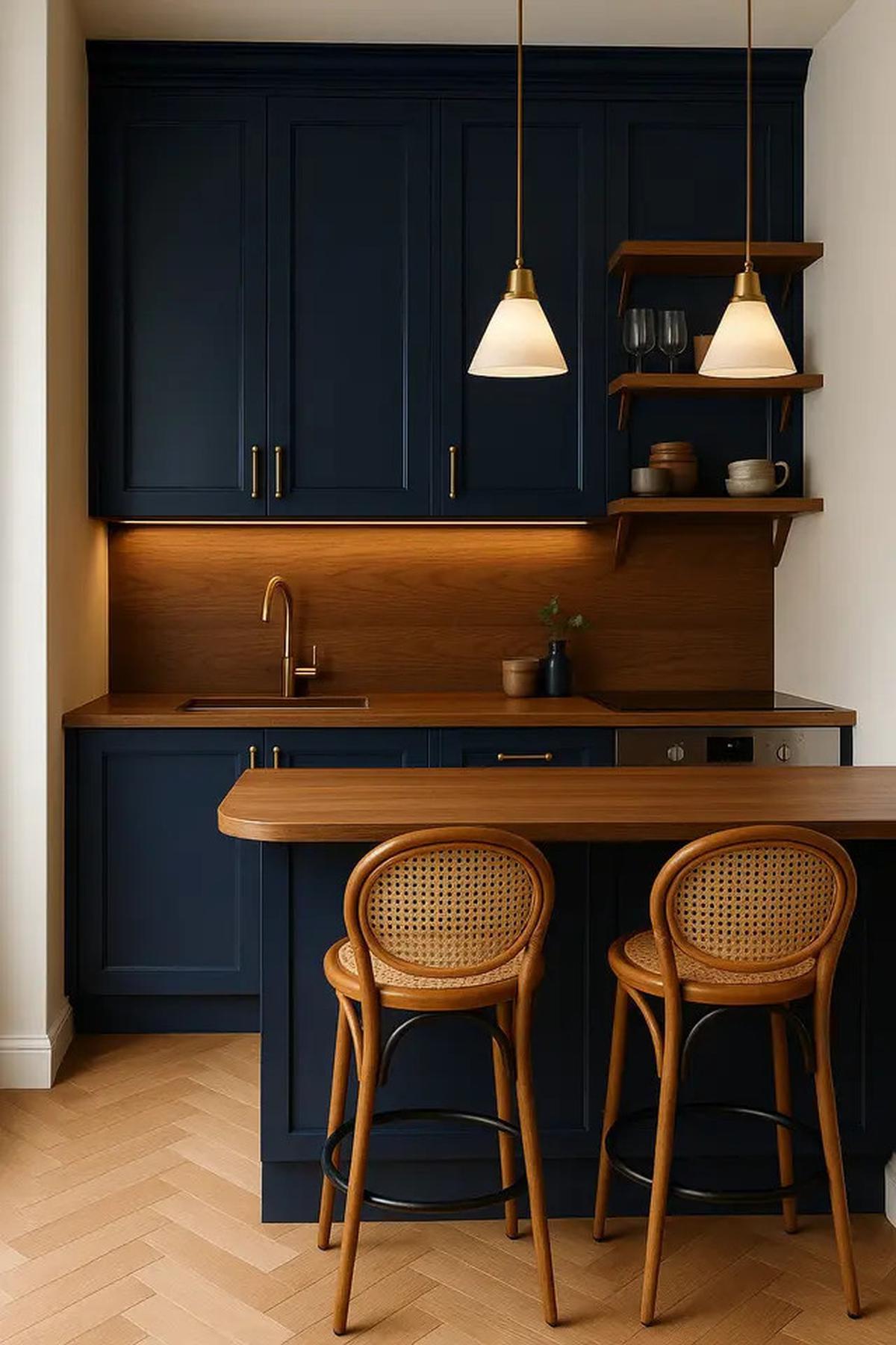7 Inspirasi Dapur Kecil dengan Mini Bar, Jadi Tren Rumah di Tahun 2025