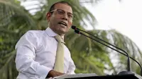 Mantan Presiden Maladewa, Mohamed Nasheed (AP/Mohamed Shuraan)