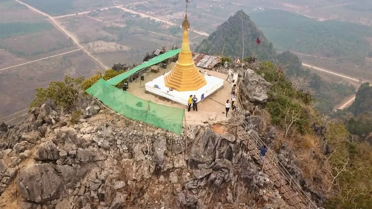 Gunung Taung Wine secara harfiah berarti gunung bundar