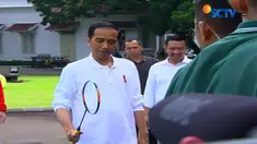 Presiden Joko Widodo menghadiri perayaan hari Sumpah Pemuda di Istana Bogor, Jawa Barat.