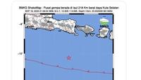 Gempa guncang Kuta Selatan Bali. BMKG