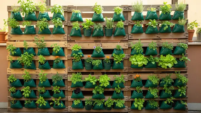 Kebun Vertikal dari Kayu Palet Bekas/Gemini AI